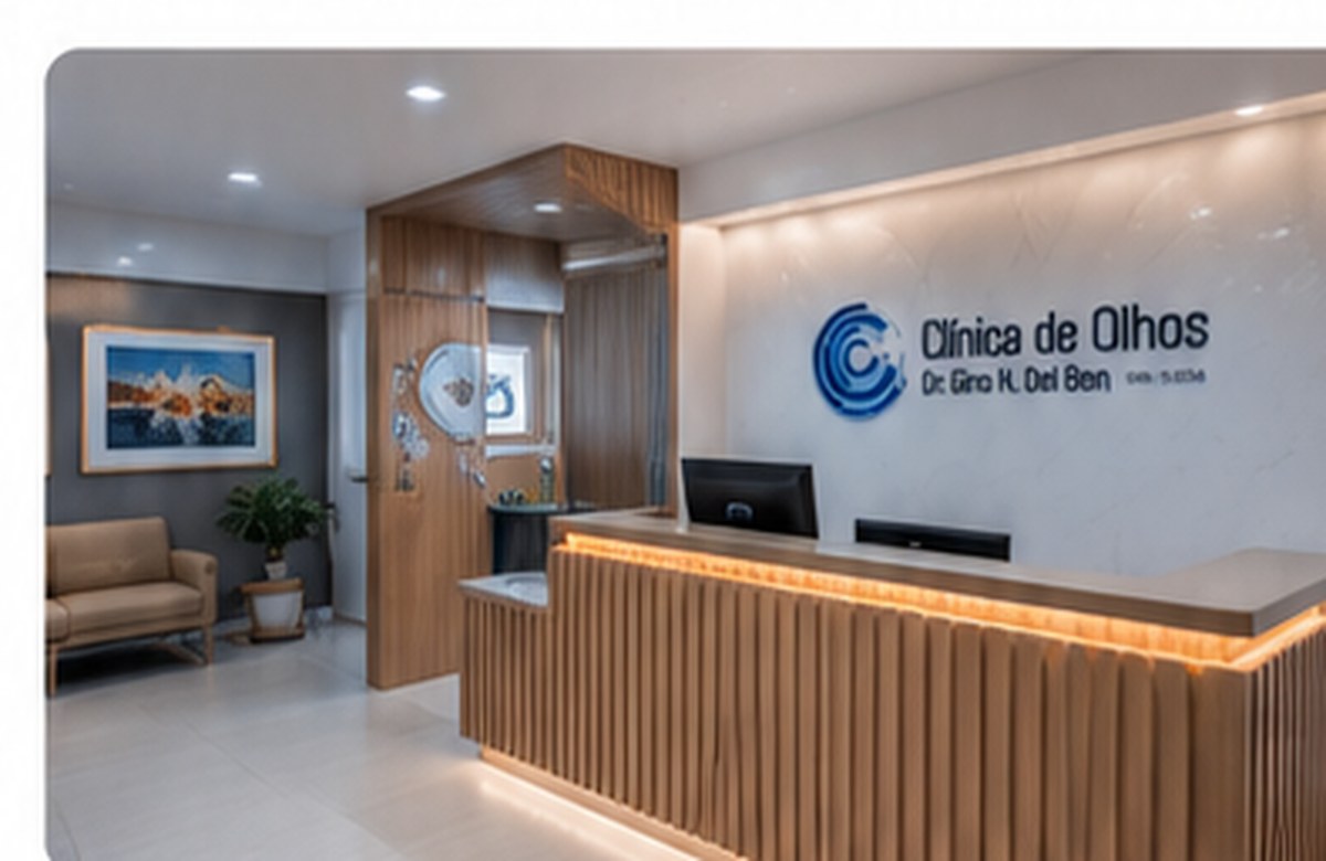Ambiente de clínica oftalmológica